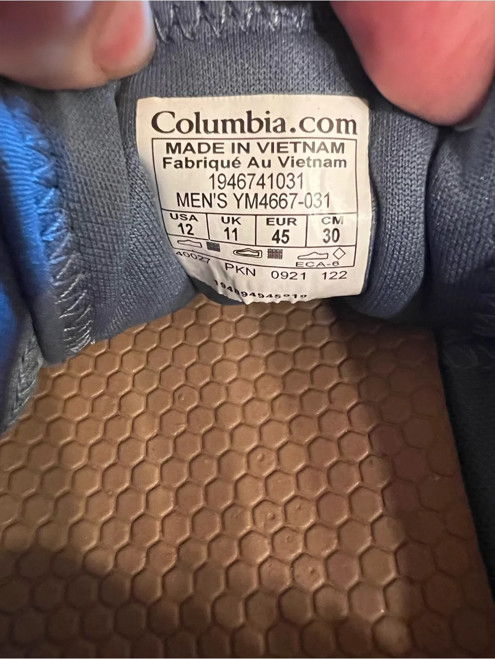 Columbia PFG Distant Water CVO Boat Shoes Men’s Size 12 Gray Mesh